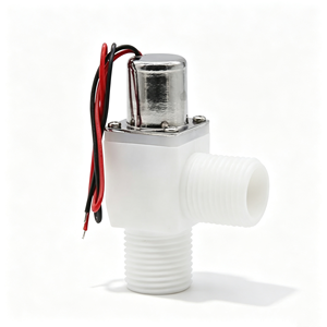 วาล์วพัลส์แบบแนวตั้งพลาสติก DC4.5-6V วาล์วโซลินอยด์แม่เหล็กไฟฟ้าสำหรับห้องน้ำ - Product Image 1