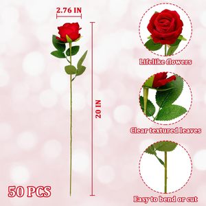 Nueva Llegada, Decoración Floral para Bodas, Flor Artificial, Rosas de Tacto Real, Rosa de Látex Rosa Otoñal de Alta Calidad, Tamaño Mediano - Product Image 4