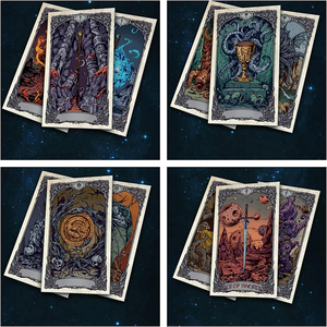Groothandel op maat gemaakte Cthulhu schedel tarotkaarten fabrikant gotische donkere kunst ontwerp - Product Image 4