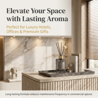 Diffuseur d'ambiance sans flamme NOVA personnalisable en verre premium 150 ml sans BPA, décoration d'intérieur haut de gamme, longue durée (6 mois)