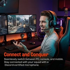 เจบีแอล ควอนตัม 400 หูฟังอีสปอร์ตแบบมีสายแบบสวมศีรษะ,รุ่นการ์ดเสียง USB, เอฟเฟกต์เสียง <span class=keywords><strong>DTS</strong></span> 2.0, เสียงรอบทิศทาง 7.1 - Product Image 5