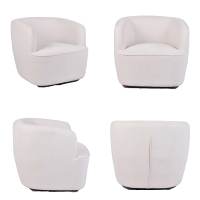 Fauteuil pivotant 360° CARLFORD, décoration de table basse, fauteuil de loisirs en tissu pour la maison ou l'hôtel, pour le salon, la chambre à coucher