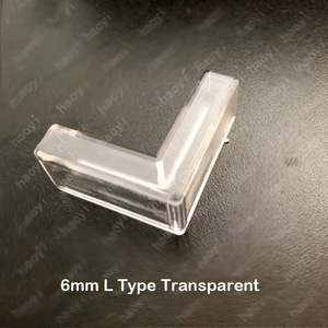 Protection <span class=keywords><strong>d</strong></span>'<span class=keywords><strong>angle</strong></span> en forme de L de 6 mm de diamètre intérieur, type T, <span class=keywords><strong>pour</strong></span> éviter les collisions, protection en verre acrylique, protection de l'<span class=keywords><strong>aquarium</strong></span>, du réservoir à poissons - Product Image 2