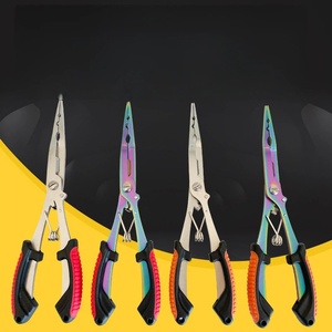 Pince coupante droite pour leurres, modèle Luya, ciseaux de pêche multifonction allongés à boucle ouverte, coupe-ligne robuste pour <span class=keywords><strong>poisson</strong></span>-<span class=keywords><strong>cheval</strong></span> - Product Image 2