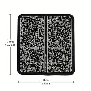 Tapis de massage pour les pieds en gros, en plastique PP et coussin PU, doux et respectueux de la peau, design léger, ton foncé - Product Image 3