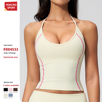 Débardeur de sport tendance multi-occasions avec coutures, élastique, pour femme, idéal pour le cyclisme, le tennis et les sports de plein air