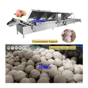 Baiyu High Quality Multifunctional Stuffed Meat Ball Maker Filling Meatball Production Machine Line