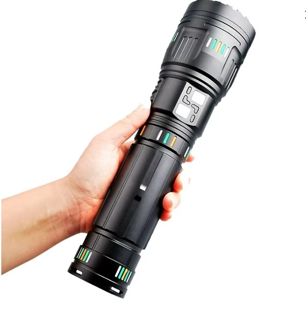 NEW Custom Laser Hunting Emergency IP65 Waterproof Zoom Rechargeable Tactical LED Flashlights with Aluminum Alloy Body