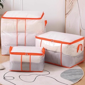 Mesh Transparent Quilt Storage Bag Large Capacity Clothing Organizer Rectangle Bedroom Use Moisture Proof - Product Image 1