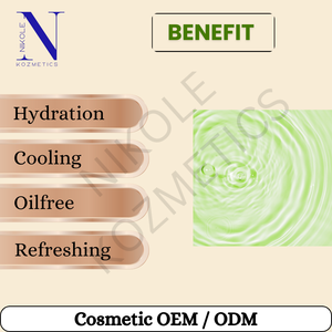 Crema Hidratante Diaria en Gel Acuoso de Rápida Absorción, con Aloe Vera y Ácido Hialurónico, OEM/ODM - Product Image 4
