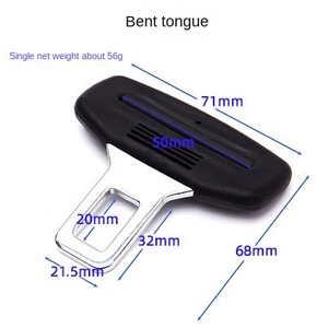 Loquet à baïonnette pour ceinture de sécurité de voiture avec embout en plastique pour boucle de verrouillage de voiture - Product Image 4