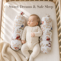 Ensemble de coussin de sommeil pour bébé en mousseline douce de style nordique, design en H réglable, coussin de confort pour nourrisson, lit de poussette anti-tirage