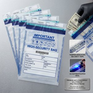 Bolsas <span class=keywords><strong>de</strong></span> Depósito Bancario <span class=keywords><strong>de</strong></span> Alta Seguridad a Prueba <span class=keywords><strong>de</strong></span> Manipulación con Numeración Secuencial, Bolsas para Efectivo con Sello VOID Profesional, Venta al Por Mayor - Product Image 1