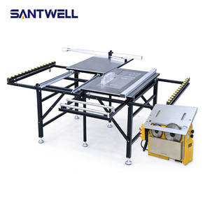 Mesa de sierra plegable de alta resistencia para carpintería, banco de trabajo multifunción con estructura de acero, mesa de corte sin polvo para uso en taller de carpintería - Product Image 4