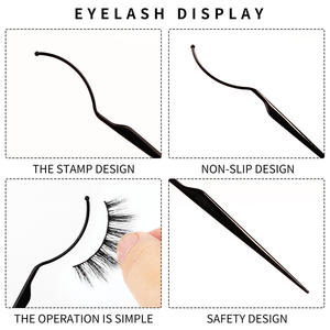 Full Stripe Eyelash <span class=keywords><strong>Tester</strong></span> Rack Falso Lashes Display Stand Atacado Lash Extension Experimente Ferramenta Vara De Plástico Para Cílios - Product Image 4