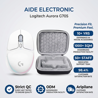 Étui de transport portable à coque rigide pour souris de jeu filaire Logitech G705 Aurora, étui de rangement de protection résistant aux chocs