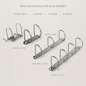 Tùy chỉnh in kích thước lớn bìa cứng Chất kết dính hộp với nam châm đóng cửa A4 tài liệu lưu trữ Vòng chất kết dính văn phòng tập tin tổ chức - Product Image 6