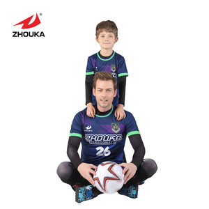 Beautiful cheap soccer jerseys China Sublimation sports Football training set soccer jersey set - Product Image 4
