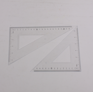 סיטונאי 30 ס "מ ברור פלסטיק סט עם לוגו מותאם אישית 6pcs בית ספר ציוד נייר מכתבים - Product Image 6