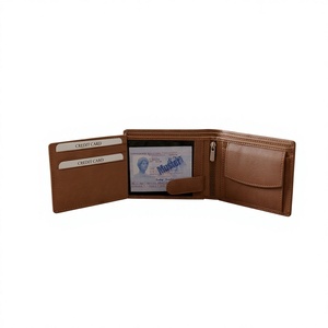 Genuine Calf Sheep Leather BS INTERNATIONAL BTR00183 Fashion Men's Wallet Open Style Customized Waterproof Embroidery <b>Letter</b> - Product Image 6