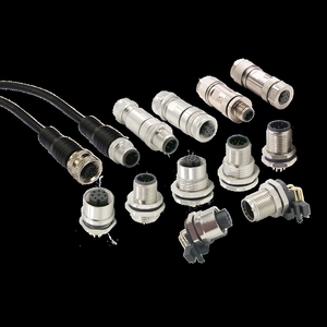 Conector Circular Impermeable M12 Industrial IP67 de 3, 7, 8, 9, 10, 12, 13, 14, 16 Pines para Cable - Product Image 1