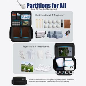 Organizador de Maletero para Golf, Impermeable, con Compartimento Ventilado Separado para 2 Pares de Zapatos, Bolsa de Almacenamiento para Golf - Product Image 3