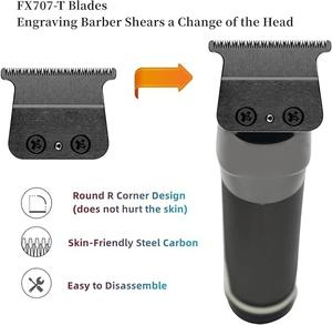 दाढ़ी बालों के लिए पेशेवर स्टेनलेस स्टील जीटीएक्स ब्लेड ब्लेड के लिए पेशेवर स्टेनलेस स्टील जीटीएक्स ब्लेड - Product Image 4