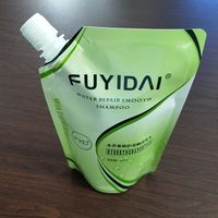 Emballage de liquide cosmétique de poche de bec debout écologique pour des sacs en plastique de recharge de lotion de masque facial de shampooing pour des produits liquides