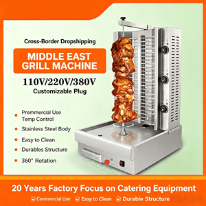 Machine à griller commerciale sans fumée avec brochettes rotatives électriques automatiques et fonction de production de brochettes pour restaurant - Product Image 6