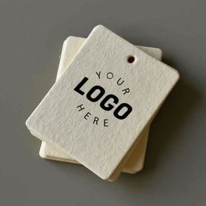Manufacturer Customized Styles Low-Cost Custom Printed Brand <b>Name</b> and Logo Clothing <b>Tags</b> With Strings - Product Image 1