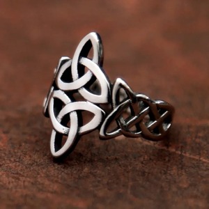 yunnique Celtic Knot Stainless Steel <b>Ring</b> Unisex Fashion Jewelry Gift <b>Size</b> 7 To 13 - Product Image 4