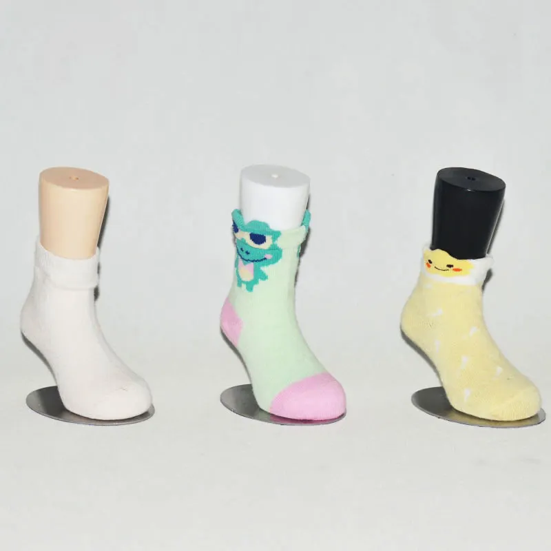 Manekin kaki balita, tampilan kaus kaki PVC tanpa kelim 12cm untuk anak