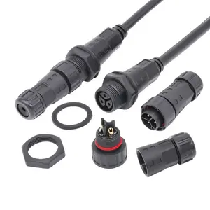 E-bike Waterproof Cable Connector 2 3 4 5 6 8 Pin Ip67 Wire Male Female Connector For Electric Bike
