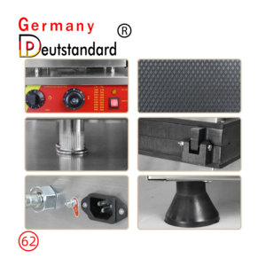 <span class=keywords><strong>Stroopwafel</strong></span> Đĩa Bánh Quế Hình Vuông Máy Làm Bánh Quế Hình Nón Kem Nhà Máy - Product Image 2