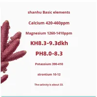 Sal Marina de Coral Plástica Cuadrada Moderna y Ecológica Yeye para Acuarios, Peces de Agua Salada, Cangrejos Ermitaños, Uso en Vivo, 1 Año de Garantía, 1 kg