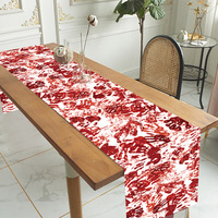 Nouvelle nappe décorative d'Halloween en tissu, chemin de table sanglant, set de table effrayant pour le camping en plein air et la décoration de fête
