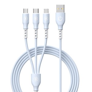 3 In 1 Data <b>Cable</b> 6A Super Fast Charging For Apple Android Type C Mobile Phone - Product Image 2