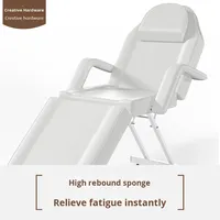 Table de massage et chaise de beauté pliante multifonctionnelle Mason, double usage, cadre en acier PVC, design moderne, pour soins du visage
