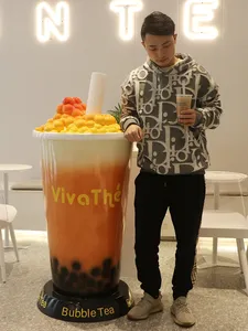 Escultura <span class=keywords><strong>de</strong></span> Fibra <span class=keywords><strong>de</strong></span> Vidrio con Forma <span class=keywords><strong>de</strong></span> Taza <span class=keywords><strong>de</strong></span> Té con Leche, Precio <span class=keywords><strong>de</strong></span> Fábrica, Personalizable al por Mayor, para Decoración <span class=keywords><strong>de</strong></span> Tiendas <span class=keywords><strong>de</strong></span> Postres, <span class=keywords><strong>2023</strong></span> - Product Image 3