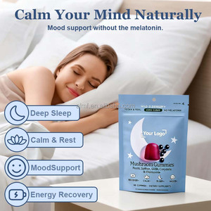 Gomitas sin Melatonina, sin Azúcar, con Bayas Silvestres, Reishi, Azafrán, GABA y Manzanilla para un Sueño Reparador y Refuerzo Inmunológico, 60 Unidades - Product Image 2