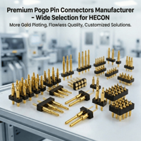 Connecteur Pogo Pin personnalisé 10U plaqué or, courant 3A, force 120g, en laiton, accessoire pour carte PCB, usage électronique, ODM