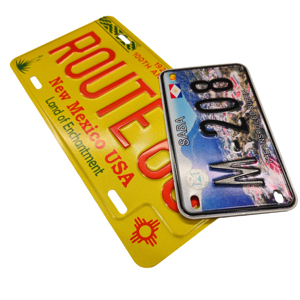 Mini placas de matrícula metálicas en relieve 3D, placas de registro de vehículos personalizadas para decoración - Product Image 2