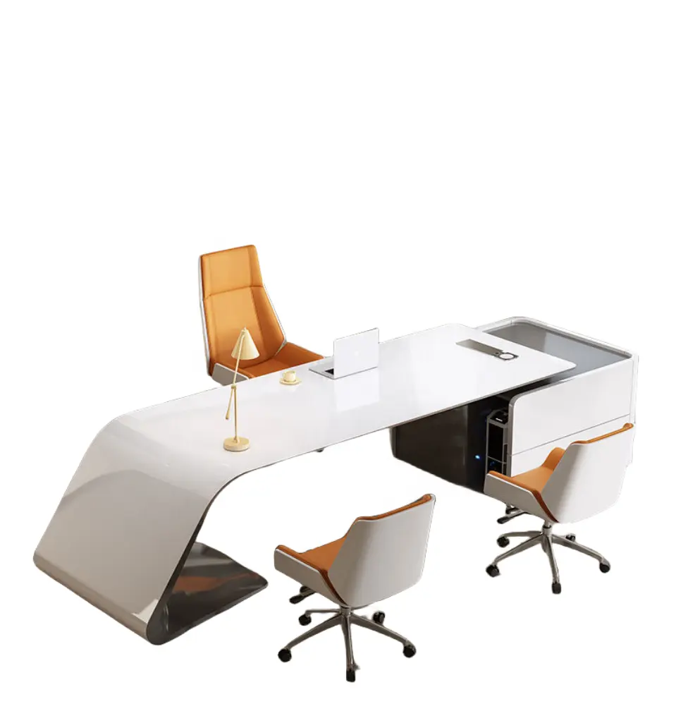 दराज के साथ काम की मेज प्रबंधक कंप्यूटर टेबल नवीनतम आधुनिक कार्यकारी लक्जरी डेस्क निदेशक घर कार्यालय फर्नीचर उच्च गुणवत्ता