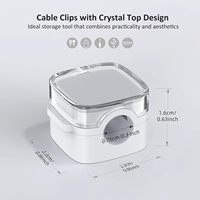 Nouvel ensemble de 6 clips de gestion de câbles magnétiques en PP, adhésifs puissants, supports de fils blanc/noir pour salon, durables
