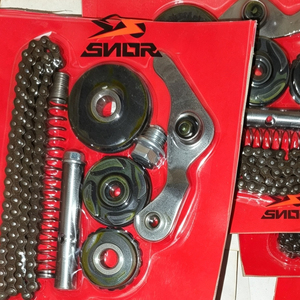 Kit de distribución de motor <span class=keywords><strong>SNOR</strong></span> JH70/WIN100 para motocicleta, tensor de cadena, rueda guía y conjunto de piñón para piezas Honda Cub CD70 - Product Image 2
