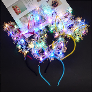 Serre-tête lumineux en forme d'oreilles de lapin pour enfants, idéal pour les anniversaires, Noël, les remises de diplômes et les fêtes amusantes - Product Image 1