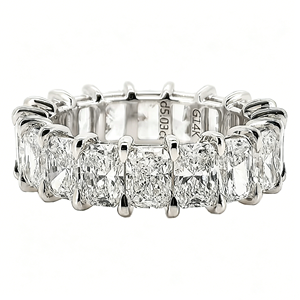 Bague élégante en or 14K/18K avec diamant de laboratoire taille émeraude, certifiée IGI, personnalisable, plusieurs méthodes de taille pour mariages - Product Image 1
