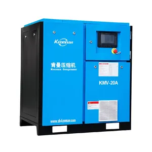 China famoso 15kw 20hp 8bar compresor de aire tipo tornillo de una sola etapa certificado CE aprobado máquina ISO para la venta