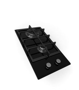 Estufa de gas de vidrio de <span class=keywords><strong>2</strong></span> quemadores Foshan, cocinas eléctricas con instalación integrada, cocina de doble quemador estándar para el hogar - Product Image 1