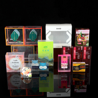 Boîte d'emballage rigide en PP imprimée sur mesure, boîte de présentation en plastique transparente pliable pour l'emballage de cadeaux